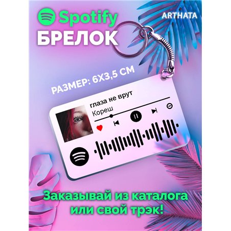 Спотифай Брелок Кореш брелок на рюкзак Кореш - глаза не врут