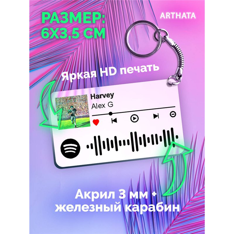 Спотифай Брелок Alex G - Harvey