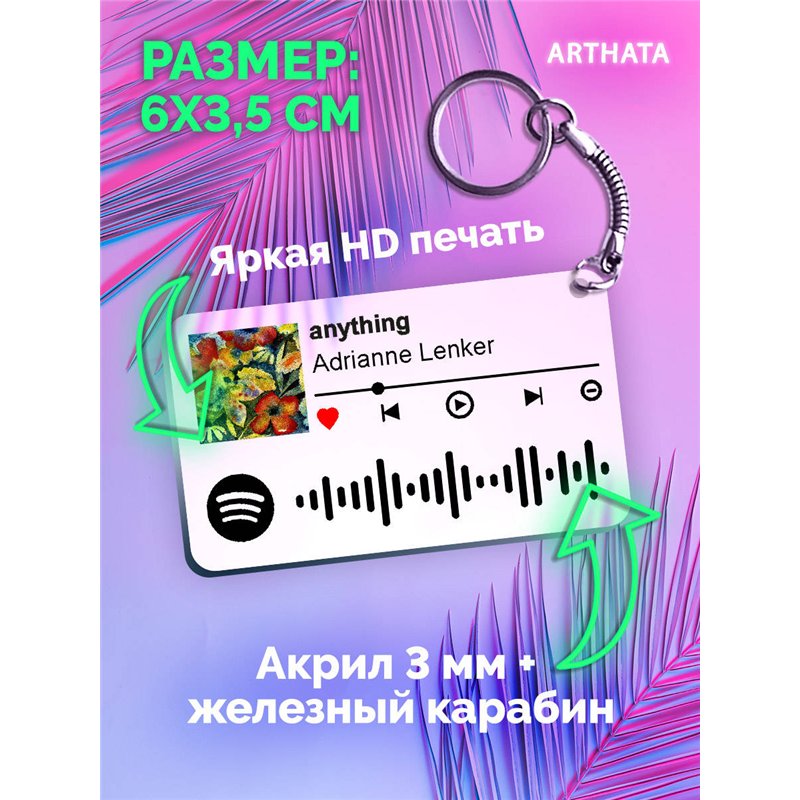 Спотифай Брелок Adrianne Lenker - anything