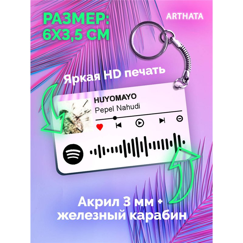 Спотифай Брелок Pepel Nahudi - HUYOMAYO