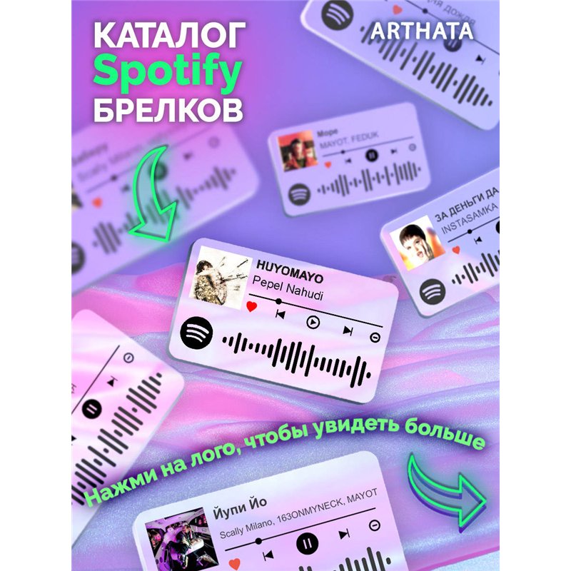 Спотифай Брелок Pepel Nahudi - HUYOMAYO