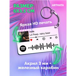 Spotify Брелок Lil Peep - nuts