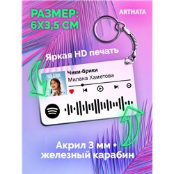 Спотифай Брелок Милана Хаметова - Чики-брики