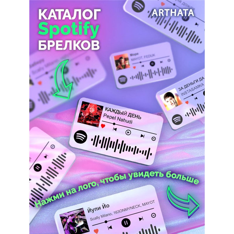 Спотифай Брелок Pepel Nahudi - КАЖДЫЙ ДЕНЬ