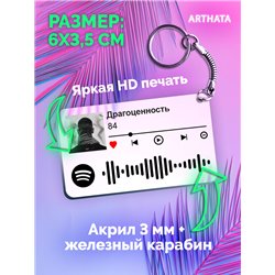 Брелок spotify 84 - Драгоценность