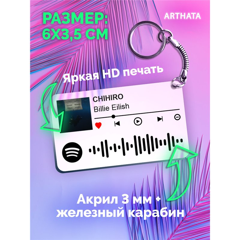 Брелок spotify Billie Eilish - CHIHIRO