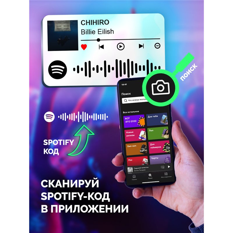 Брелок spotify Billie Eilish - CHIHIRO