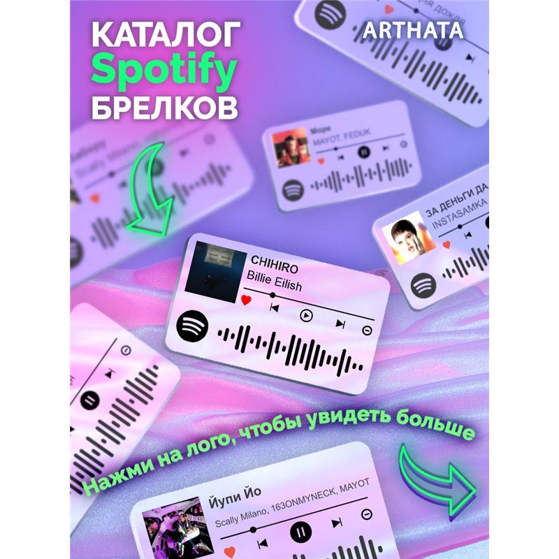 Брелок spotify Billie Eilish - CHIHIRO