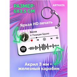 Брелок spotify 4 позиции бруно - Весна