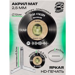 Спотифай постер Овсянкин, spotify брелок Овсянкин-Тебестыдно