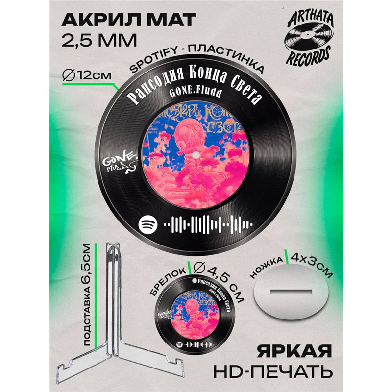 Постер GONE fludd, брелок GONE fludd - рапсодия конца света