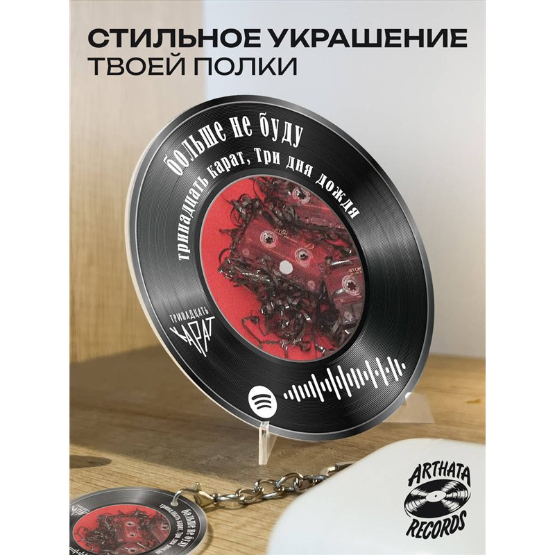 Spotify постер и брелок Три дня дождя - больше не буду