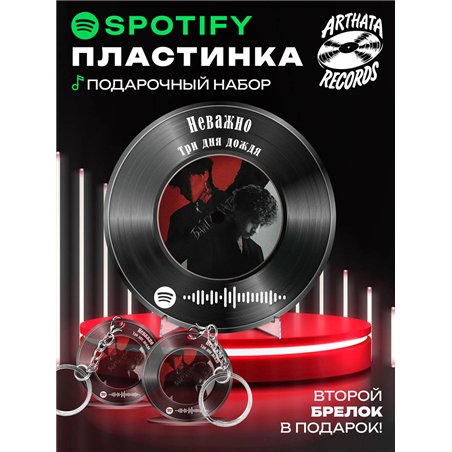 Spotify Постер и брелоки Три дня дождя - Неважно