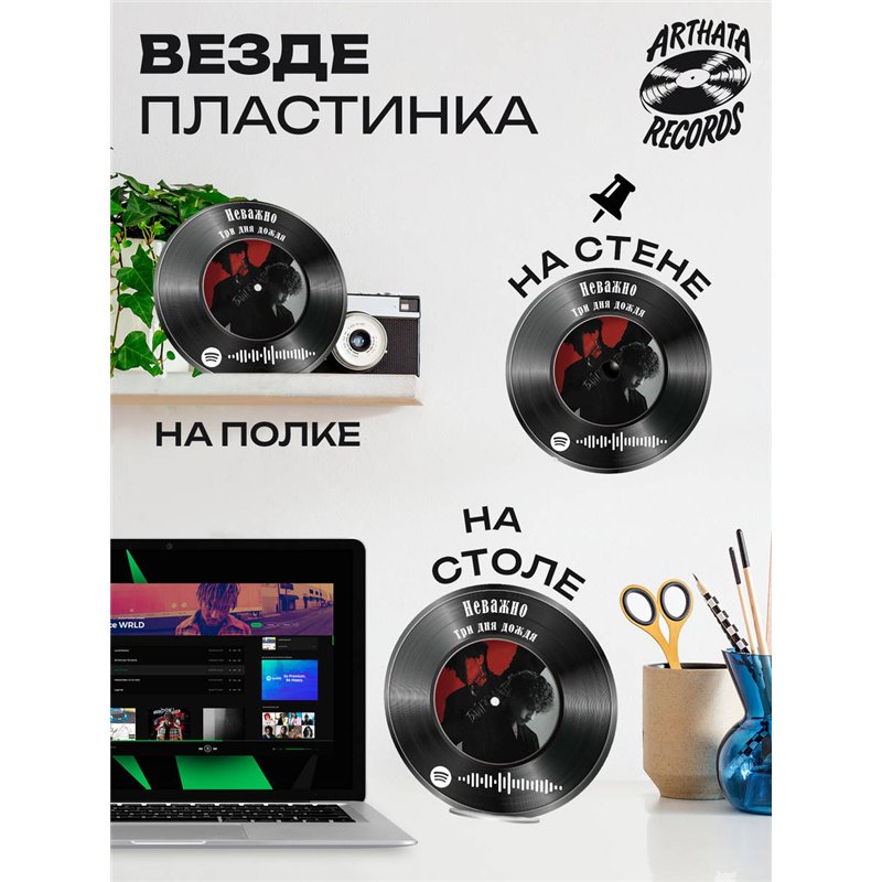 Spotify Постер и брелоки Три дня дождя - Неважно