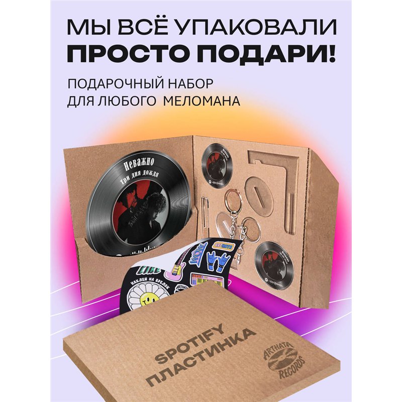 Spotify Постер и брелоки Три дня дождя - Неважно