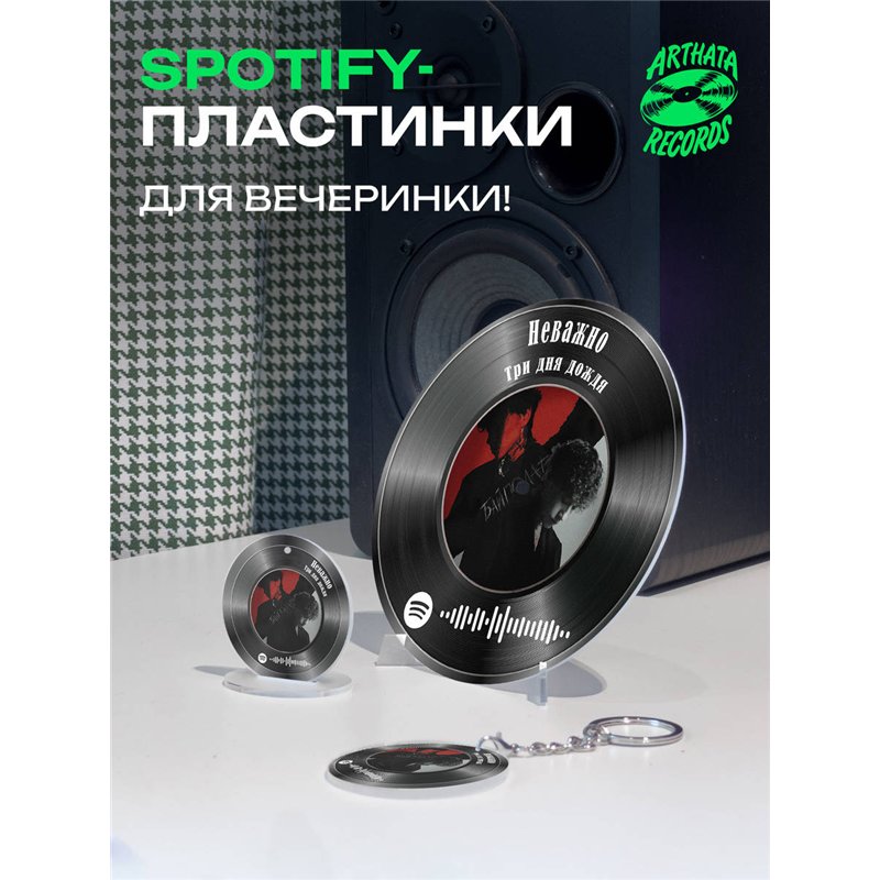Spotify Постер и брелоки Три дня дождя - Неважно