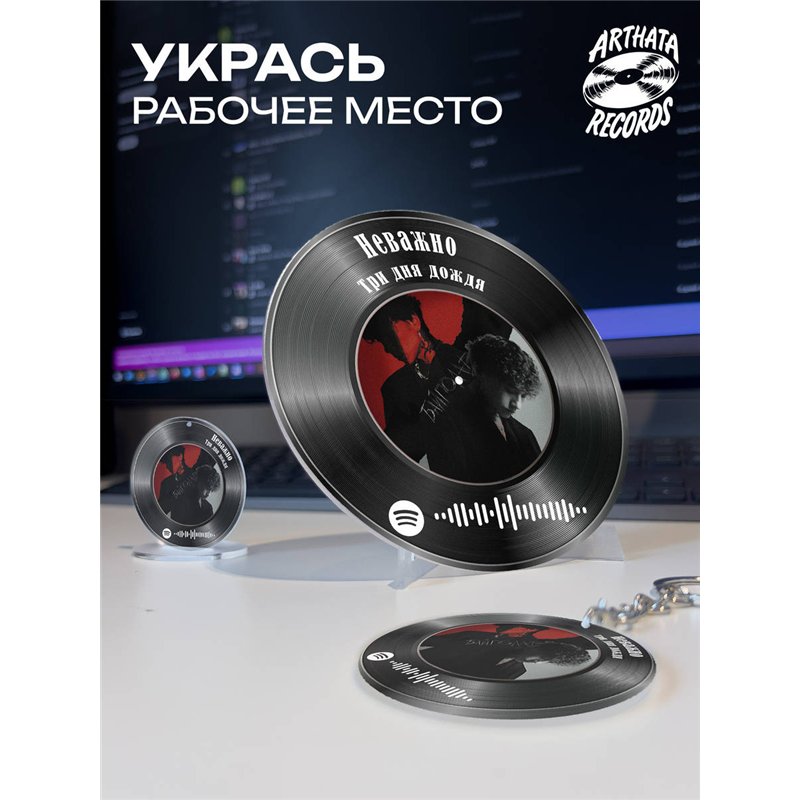 Spotify Постер и брелоки Три дня дождя - Неважно