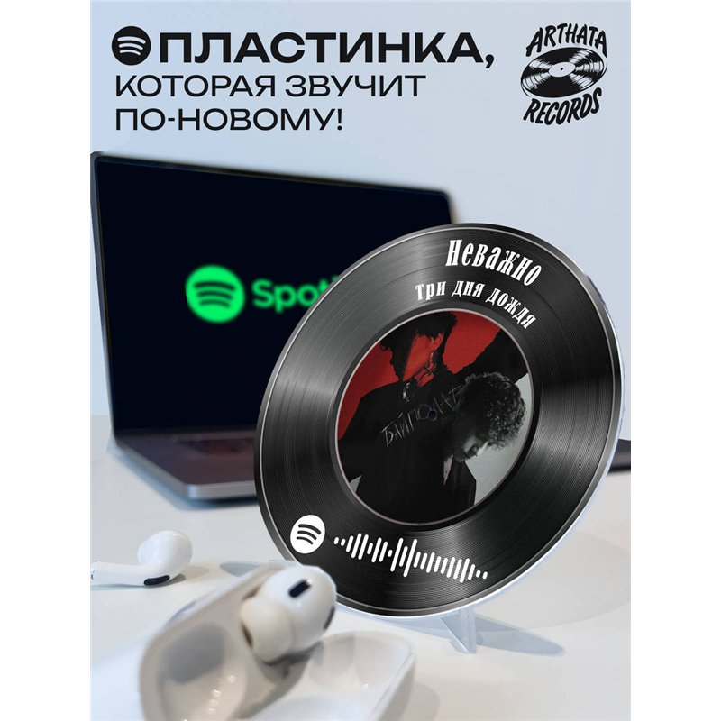 Spotify Постер и брелоки Три дня дождя - Неважно