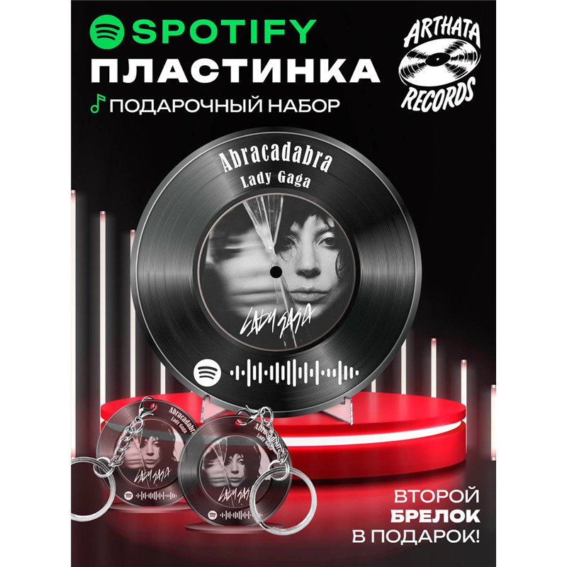 Постер спотифай Lady Gaga, брелок Lady Gaga - Abracadabra