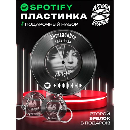 Постер спотифай Lady Gaga, брелок Lady Gaga - Abracadabra