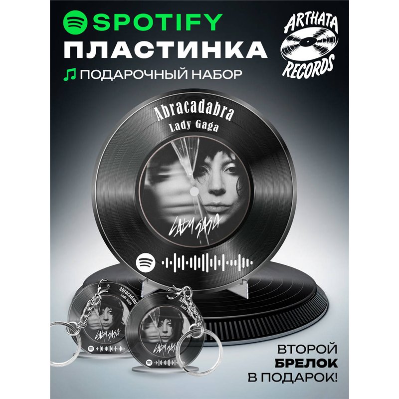 Постер спотифай Lady Gaga, брелок Lady Gaga - Abracadabra