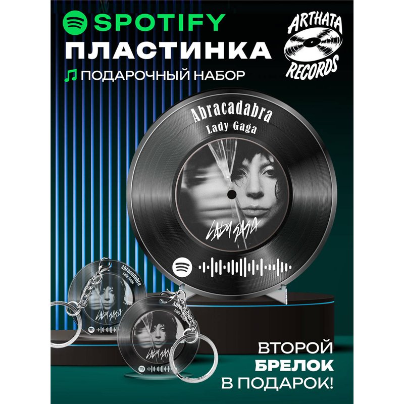 Постер спотифай Lady Gaga, брелок Lady Gaga - Abracadabra