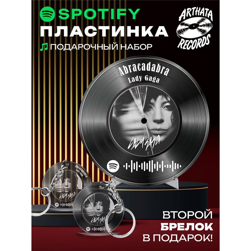 Постер спотифай Lady Gaga, брелок Lady Gaga - Abracadabra