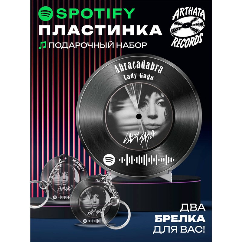 Постер спотифай Lady Gaga, брелок Lady Gaga - Abracadabra