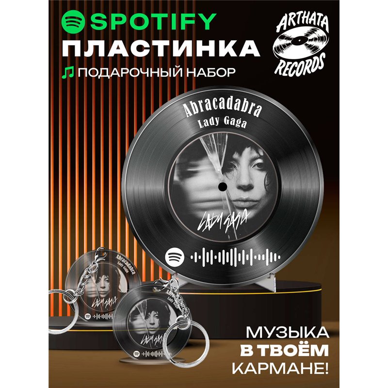 Постер спотифай Lady Gaga, брелок Lady Gaga - Abracadabra