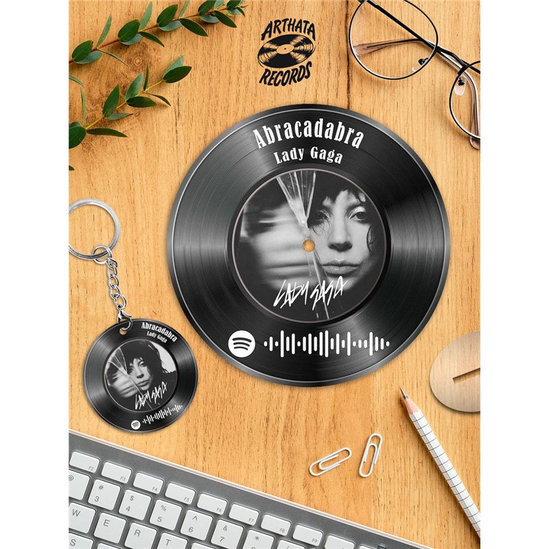 Постер спотифай Lady Gaga, брелок Lady Gaga - Abracadabra