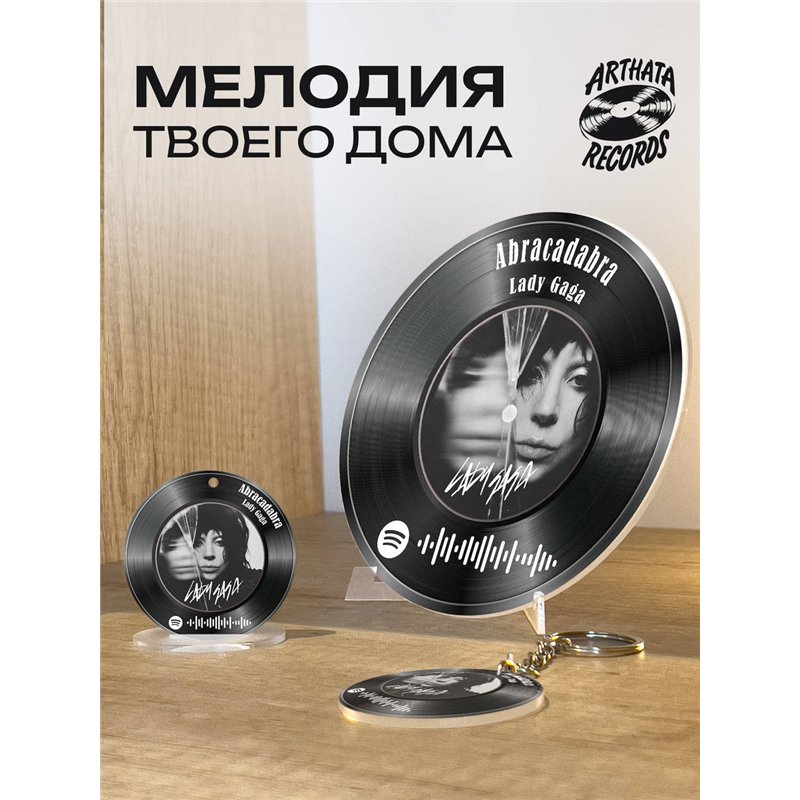 Постер спотифай Lady Gaga, брелок Lady Gaga - Abracadabra