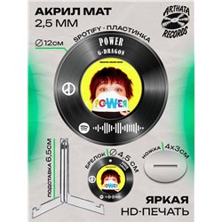 Спотифай постер G-DRAGON, брелоки G-DRAGON - POWER