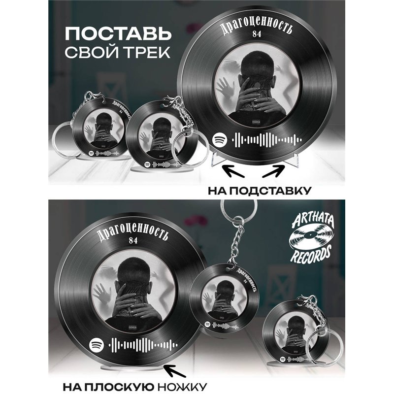 Постер 84, брелок спотифай 84 - Драгоценность