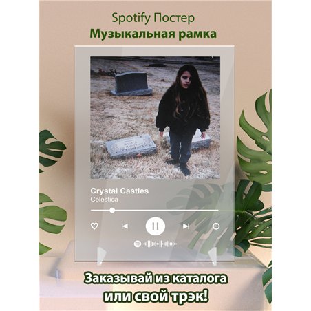 Crystal Castles - Celestica - постер Spotify