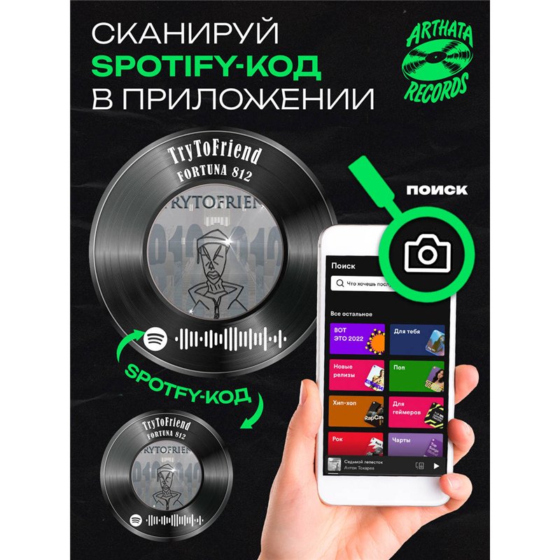 Спотифай постер FORTUNA 812 брелок FORTUNA 812 - TryToFriend