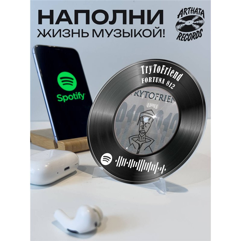 Спотифай постер FORTUNA 812 брелок FORTUNA 812 - TryToFriend