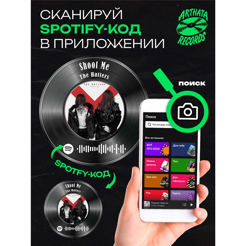 Постер The Hatters, спотифай брелоки The Hatters - Shoot me