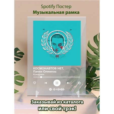 КОСМОНАВТОВ НЕТ, Папин Олимпос - Комарики - постер Spotify