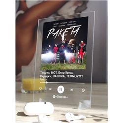 Тимати, MOT, Егор Крид, Скруджи, НАZИМА, TERNOVOY - Ракета - постер Spotify