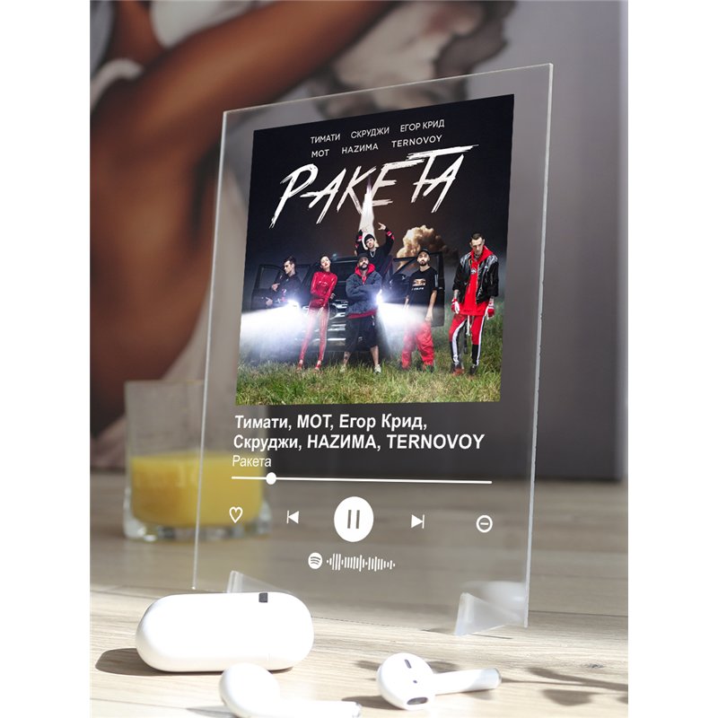 Тимати, MOT, Егор Крид, Скруджи, НАZИМА, TERNOVOY - Ракета - постер Spotify