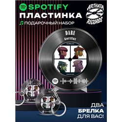Spotify постер Gorillaz, брелок Gorillaz - DARE