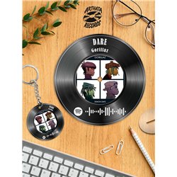 Spotify постер Gorillaz, брелок Gorillaz - DARE