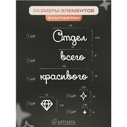 Подарок Панно декоративное на стену "Отдел всего красивого"