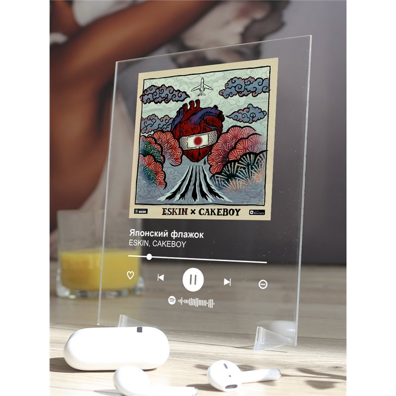 ESKIN, CAKEBOY- Японский флажок - постер Spotify
