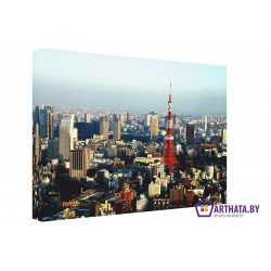 Токийская телебашня - Модульная картины, Репродукции, Декоративные панно, Декор стен