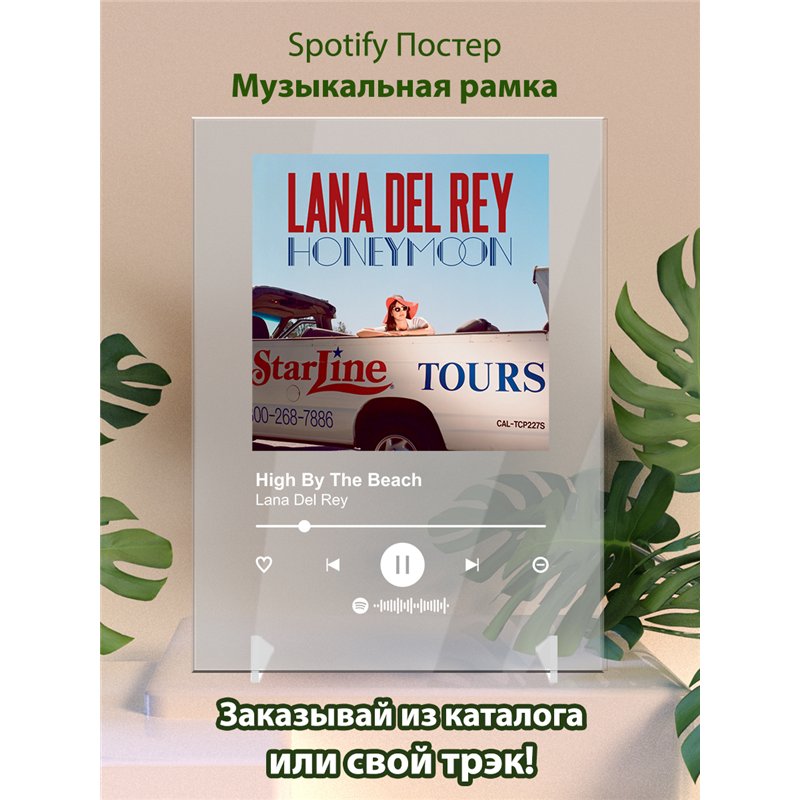 Lana Del Rey - High By The Beach - постер Spotify