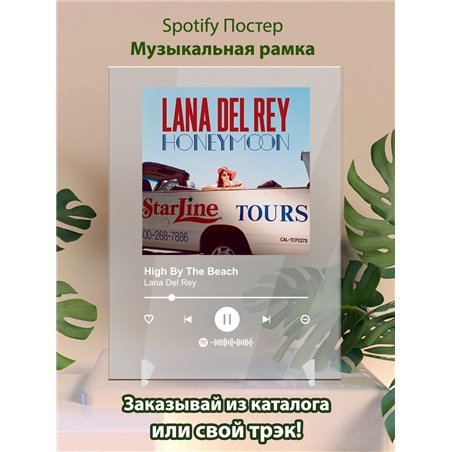 Lana Del Rey - High By The Beach - постер Spotify