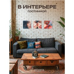 Картины На Стену В Интерьер Девушки Брюнетка И Рыжая 90Х30