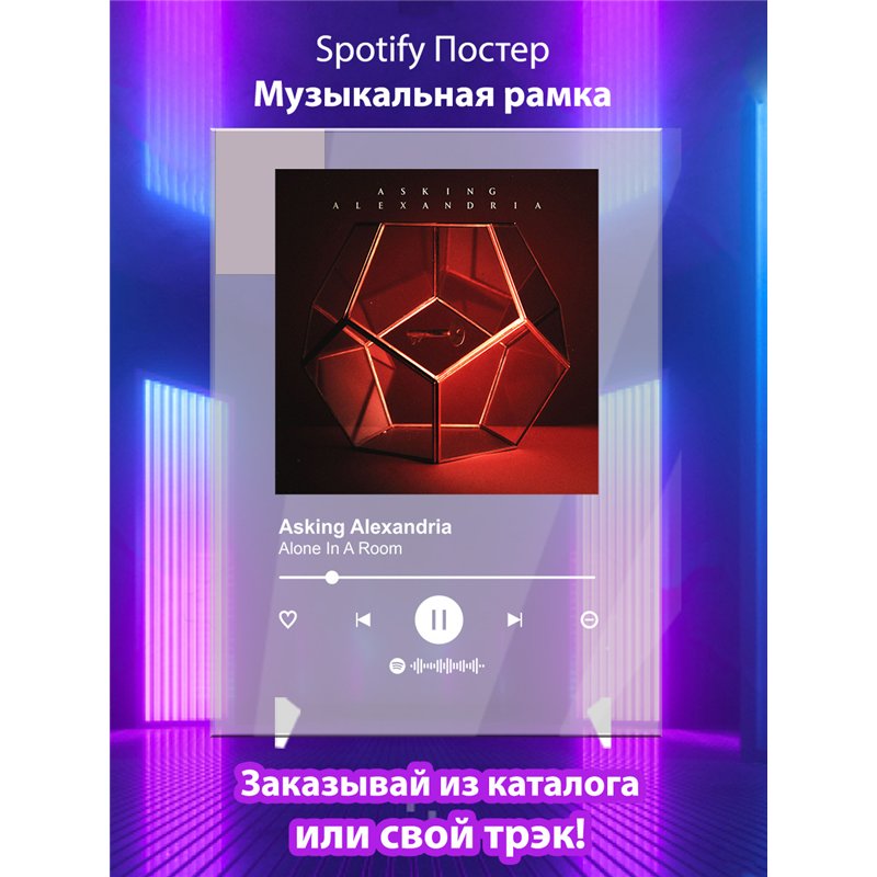Asking Alexandria - Alone In A Room - постер Spotify