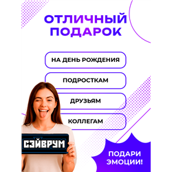 Прикольная Табличка геймерская Сэйврум подарок подростку